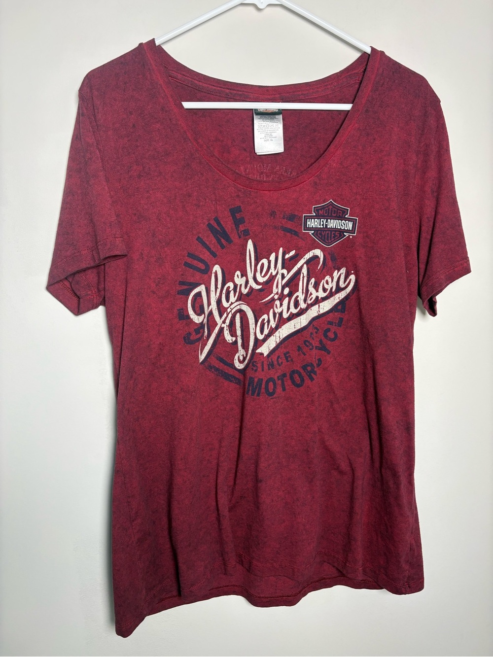 Harley-Davidson Red Short Sleeve Logo Tee